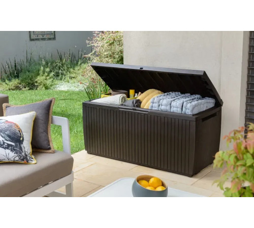 Скриня садова Keter SPRINGWOOD 305 л, коричнева