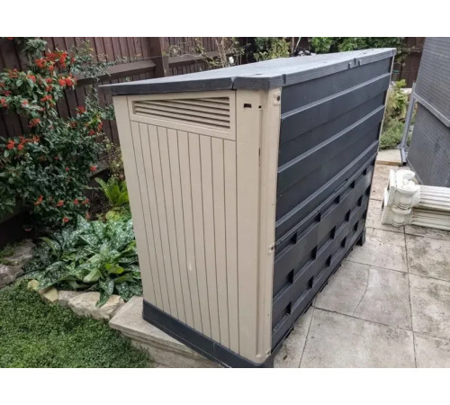 Шафа садова Keter Store-It-Out Midi 845 л, капучино