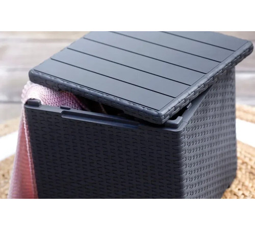 Стіл-скриня Keter Vigo, 37 х 37 см, сірий