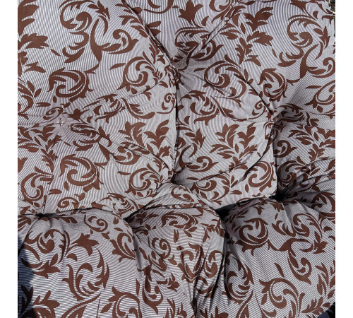 Подушка для крісла-кокона Greengard 130 х 110 х 8 см, біло-коричнева