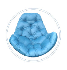 Подушка для крісла-кокона Greengard 130 х 110 х 8 см, блакитна