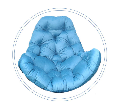 Подушка для крісла-кокона Greengard 130 х 110 х 8 см, блакитна