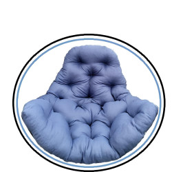 Подушка для крісло-кокона Greengard 130 х 110 х 8 см, синя