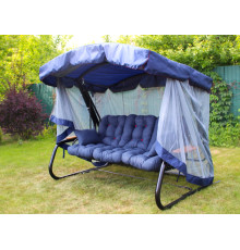 Тент з москітною сіткою Greengard для садової гойдалки Афіна, синій