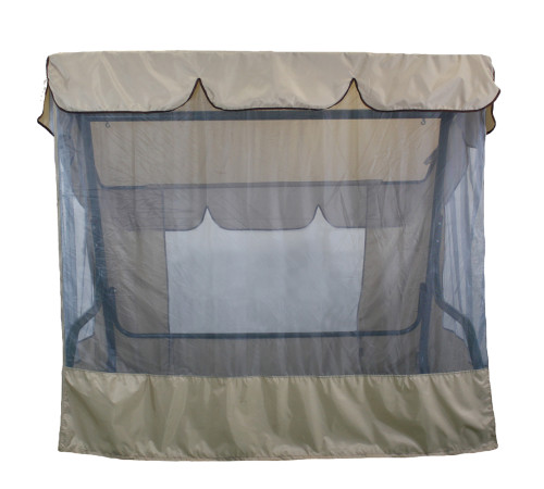 Тент з москітною сіткою Greengard для садової гойдалки Барна, бежевий