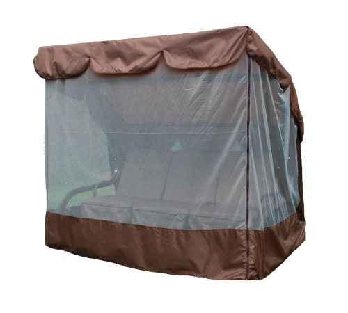 Тент з москітною сіткою Greengard для садової гойдалки Брауні, корчневий