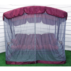 Тент з москітною сіткою Greengard для садової гойдалки Марсала, бордовий