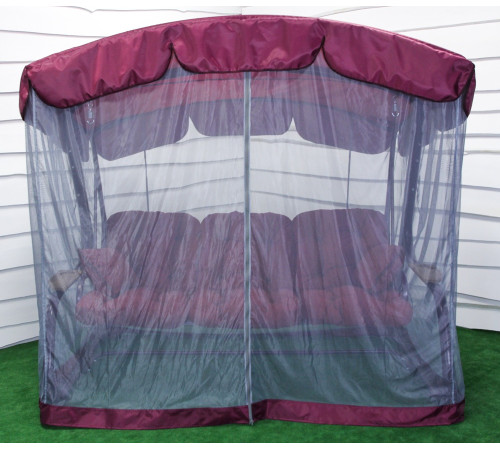 Тент з москітною сіткою Greengard для садової гойдалки Марсала, бордовий