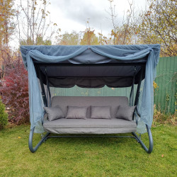 Москітна сітка Greengard для садової гойдалки Тенеріфе, сіра