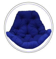 Подушка для крісла-кокона Greengard 130 х 110 х 8 см, синя