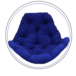 Подушка для крісла-кокона Greengard 10-01 130 х 110 х 8 см, синя