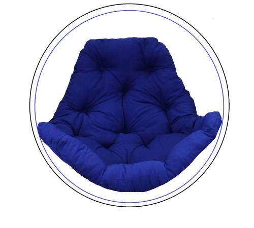 Подушка для крісла-кокона Greengard 130 х 110 х 8 см, синя