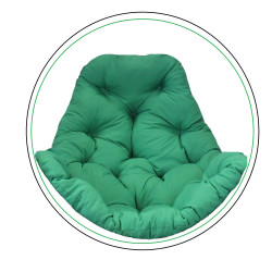 Подушка для крісла-кокона Greengard 10-02 130 х 110 х 8 см, зелена