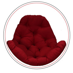 Подушка для крісла-кокона Greengard 130 х 110 х 8 см, червона