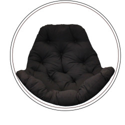 Подушка для крісла-кокона Greengard 10-06 130 х 110 х 8 см, коричнева