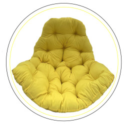 Подушка для крісла-кокона Greengard 10-11 130 х 110 х 8 см, жовта