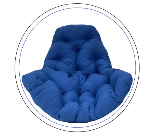 Подушка для крісла-кокона Greengard 130 х 110 х 8 см, синя
