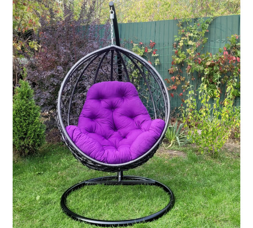Подушка для крісла-кокона Greengard 130 х 110 х 8 см, фіолетова