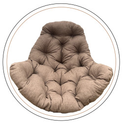 Подушка для крісло-кокона Greengard 10-17 130 х 110 х 8 см, коричнева
