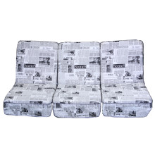 Комплект поролонових подушок Greengard, чорно-білий