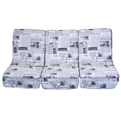 Комплект поролонових подушок Greengard П-010, чорно-білий