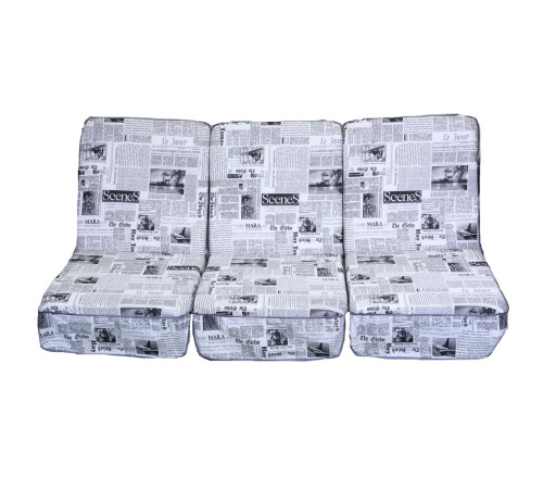 Комплект поролонових подушок Greengard, чорно-білий