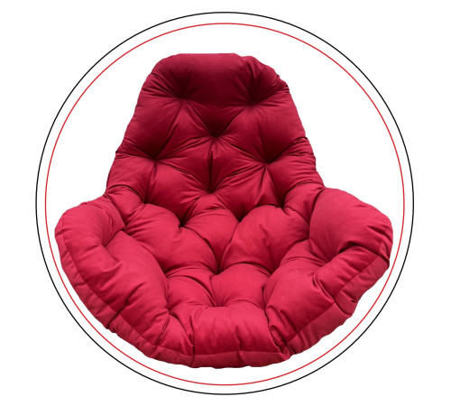 Подушка для крісла-кокона Greengard 130 х 110 х 8 см, червона