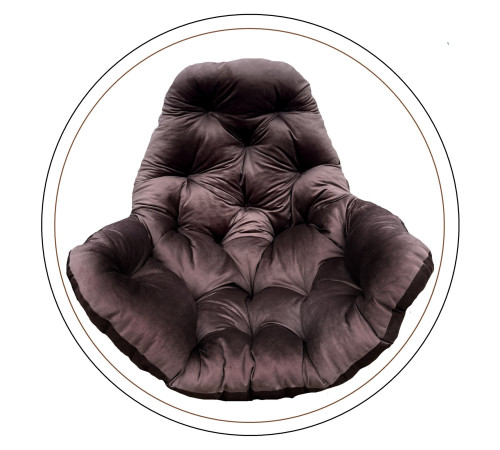 Подушка для крісло-кокона Greengard 130 х 110 х 8 см, коричнева