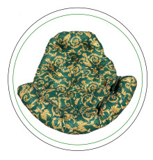 Подушка для крісла-кокона Greengard 130 х 110 х 8 см, зелена