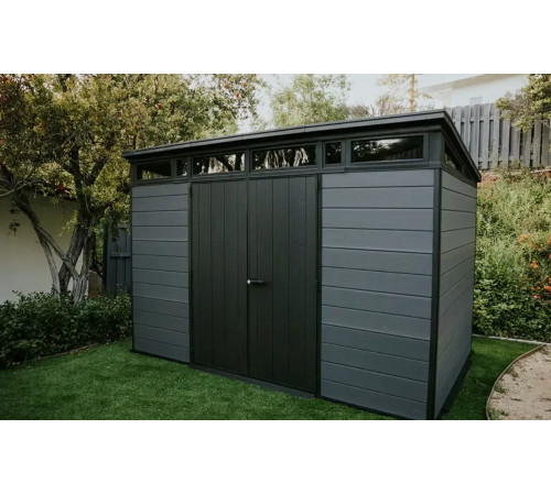 Будиночок садовий Keter Cortina 2.0 342 х 216 х 226 см, темно-сірий