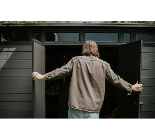 Будиночок садовий Keter Cortina 2.0 342 х 216 х 226 см, темно-сірий