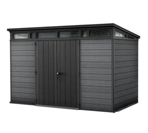 Будиночок садовий Keter Cortina 2.0 342 х 216 х 226 см, темно-сірий