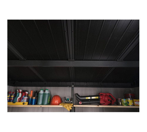 Будиночок садовий Keter Cortina 218 х 214 х 226 см, темно-сірий