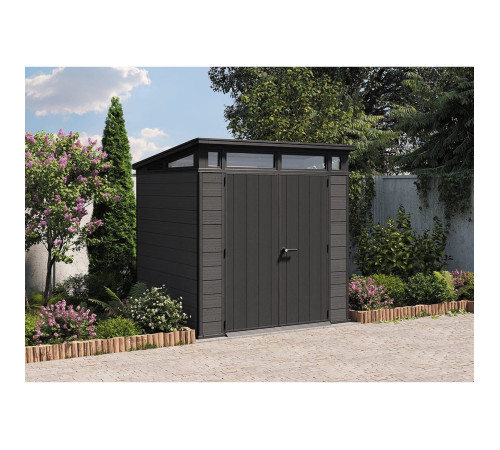 Будиночок садовий Keter Cortina 218 х 214 х 226 см, темно-сірий