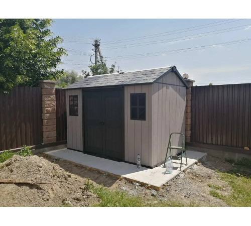 Будиночок садовий Keter OAKLAND 1175 SD 350 х 229 х 254 см, коричнево-сірий