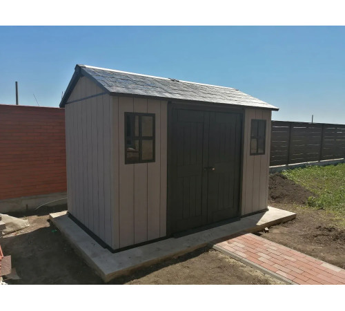 Будиночок садовий Keter OAKLAND 1175 SD 350 х 229 х 254 см, коричнево-сірий