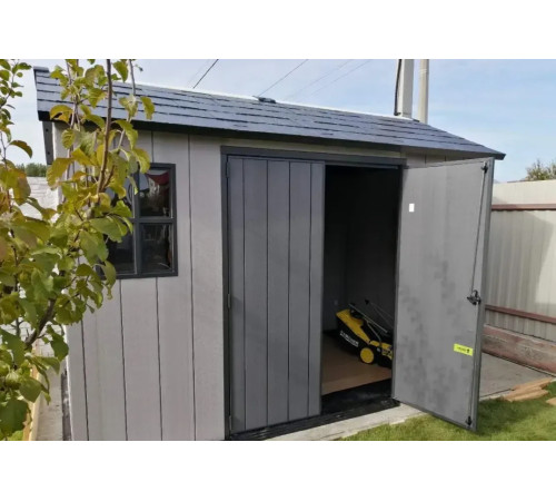 Будиночок садовий Keter OAKLAND 1175 SD 350 х 229 х 254 см, коричнево-сірий