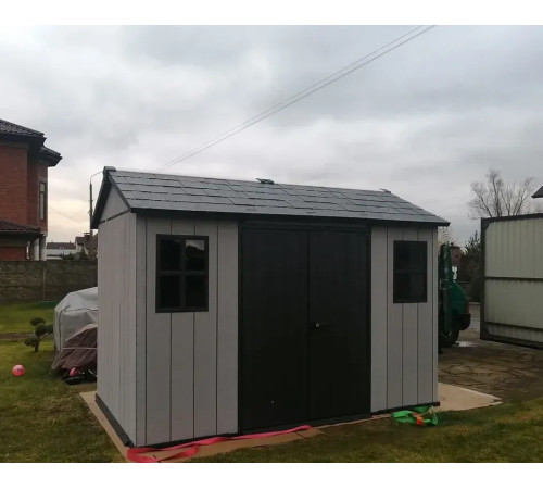 Будиночок садовий Keter OAKLAND 1175 SD 350 х 229 х 254 см, коричнево-сірий