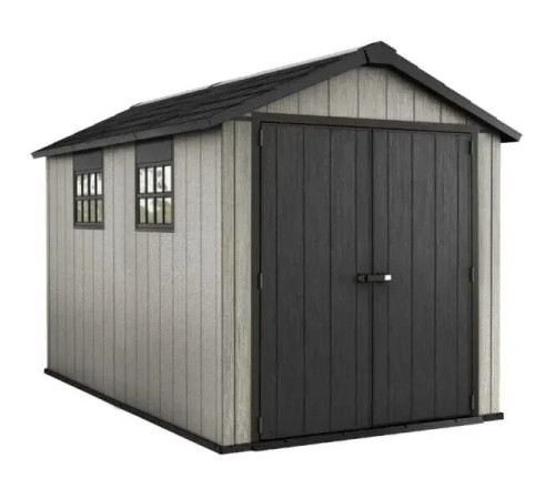 Будиночок садовий Keter OAKLAND 7511 229см х 350 х 242 см, коричнево-сірий