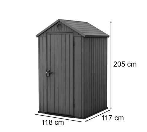 Будиночок садовий Keter Darwin 118 х 117 х 205 см, зелений