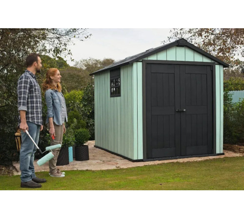 Будиночок садовий Keter OAKLAND 757 229 х 223 х 242 см, сірий