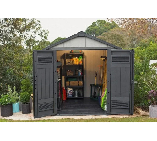 Будиночок садовий Keter OAKLAND 759 287 х 229 х 242 см, коричнево-сірий