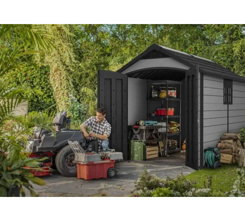 Будиночок садовий Keter Premier 7511 228 х 350 х 252 см, сірий