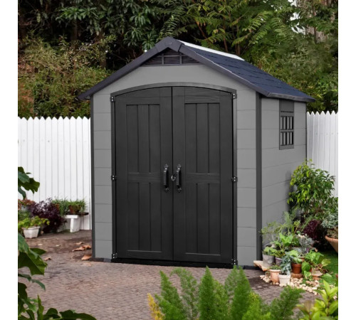 Будиночок садовий Keter Premier 757 228 х 223 х 252 см, сірий