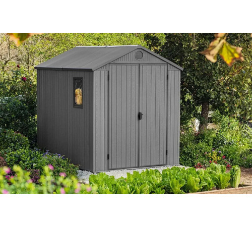 Будиночок садовий Keter Darwin 244 х 190 х 221 см, графіт