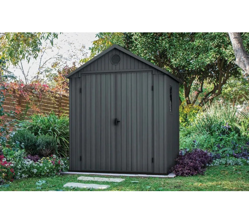 Будиночок садовий Keter Darwin 244 х 190 х 221 см, графіт