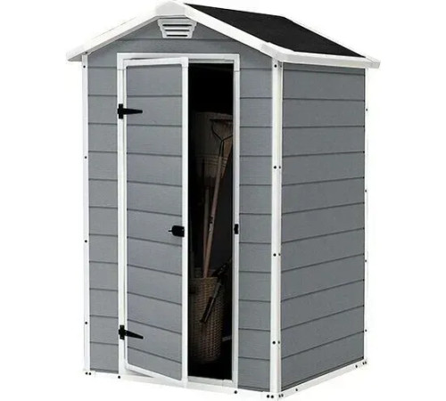 Будиночок садовий Keter MANOR 94 х 128 х 196 см, сірий