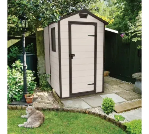 Будиночок садовий Keter MANOR 130 x 192 x 198 см, бежевий