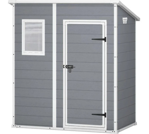 Будиночок садовий Keter MANOR PENT 183 х 111 х 200,5 см, сірий