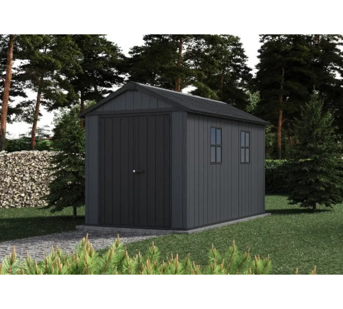 Будиночок садовий Keter Newton Plus 230 х 350 х 246 см, сірий